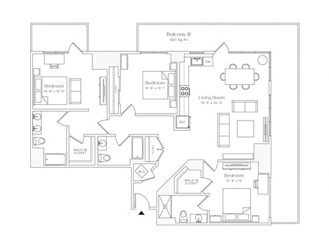 the floor plan of the residence